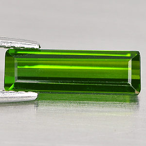 Unheated 1.17 Ct. Baguette Shape Natural Gemstones Green Tourmaline Nigeria