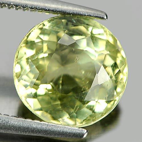 Green Tourmaline 2.71 Ct. Round Shape 9 Mm. Natural Gemstone Unheated Nigeria