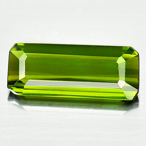 0.76 Ct. Nice Natural Gem Green Tourmaline Octagon Shape