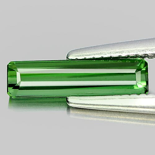 0.55 Ct. Clean Alluring Natural Gem Green Tourmaline Octagon Shape