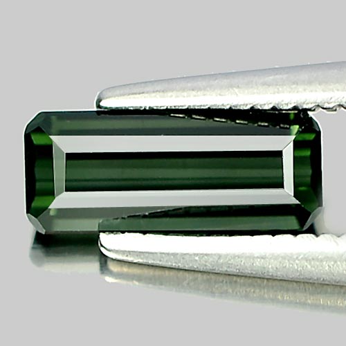 0.74 Ct. Good Color Natural Gem Green Tourmaline Octagon Shape