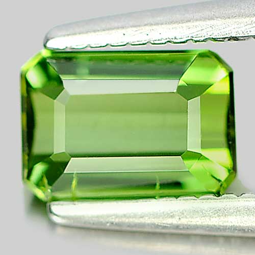 0.75 Ct. Good Color Octagon Natural Gem Green Tourmaline Nigeria