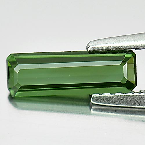 0.63 Ct. Good Octagon Shape Natural Green Tourmaline Gemstone