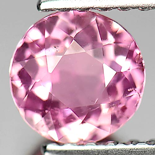 Pink Tourmaline 0.70 Ct. Round 5.7 Mm. Natural Gemstone Unheated Nigeria