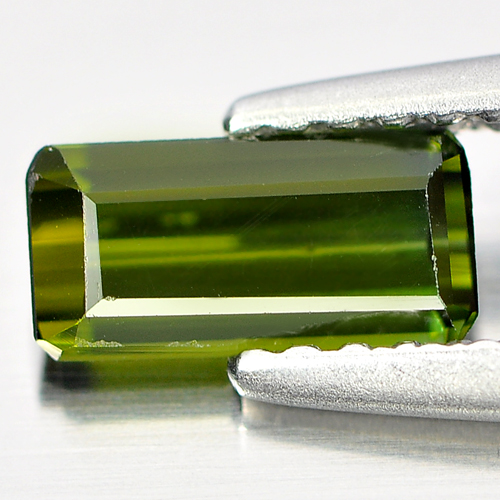 0.63 Ct. Good Natural Gemstone Octagon Shape Green Tourmaline Unheated
