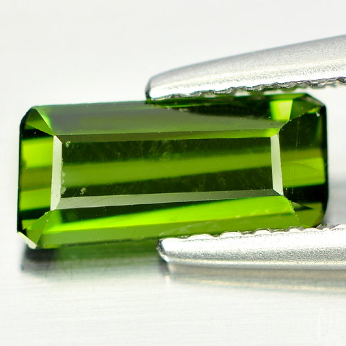 0.76 Ct. Good Natural Gemstone Octagon Shape Green Tourmaline Unheated