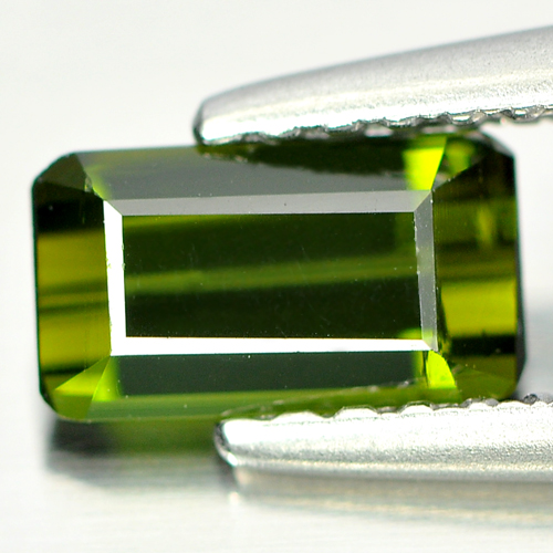 0.67 Ct. Good Natural Gemstone Octagon Shape Green Tourmaline Unheated
