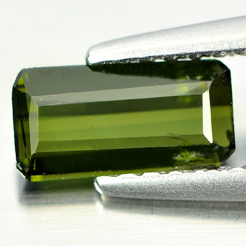 0.64 Ct. Good Natural Gemstone Octagon Shape Green Tourmaline Unheated