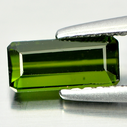 0.74 Ct. Good Natural Gemstone Octagon Shape Green Tourmaline Unheated