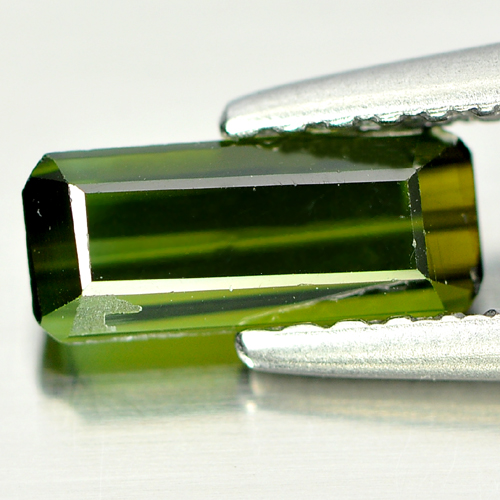 0.70 Ct. Good Natural Gemstone Octagon Shape Green Tourmaline Unheated