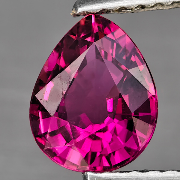 Natural Pink Tourmaline 1.11 Ct. Pear Shape 7.6 x 6.1 Mm Gemstone From Nigeria