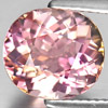 Greenish Pink Tourmaline 3.76 Ct. Clean Cushion 10.3 x 9.3 Mm. Natural Gemstone