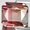 Bi Color Tourmaline 3.06 Ct. Octagon 8.2 x 7.7 Mm. Natural Gemstone Unheated