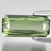 Green Tourmaline 1.62 Ct. VVS Octagon Shape 9.9 x 4.5 Mm. Natural Gem Unheated