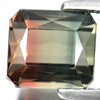 Bi Color Tourmaline 3.85 Ct. Clean Octagon 7.8 x 7.1 x 6.6 Mm. Natural Gemstone