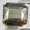 Bi Color Tourmaline 3.35 Ct. VVS Octagon 7.5 x 7.5 Mm. Natural Gemstone Unheated