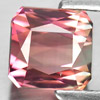 Bi Color Tourmaline 1.98 Ct VVS Octagon Shape 6.4 x 6.3 Mm. Natural Gem Unheated
