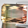 Bi Color Tourmaline 4.18 Ct. Octagon Shape 9.7 x 7.5 x 6.1 Mm. Natural Nigeria