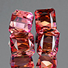 Orangish Pink Tourmaline 3.84 Ct. 4 Pcs Octagon Shape Natural Gemstones Unheated