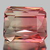Bi Color Tourmaline 1.43 Ct.VVS Octagon 6.3 x 5.2 x 4.4 Mm. Natural Gemstone Bi Color Tourmaline 1.43 Ct.VVS Octagon 6.3 x 5.2 x 4.4 Mm. Natural Gemstone