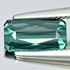 Green Tourmaline 0.96 Ct. Clean Octagon Shape 8.1 x 4.2 Mm. Natural Gem Unheated