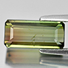 Bi Color Tourmaline 2.75 Ct. Octagon Shape 11.7 x 5.5 x 4.2 Mm. Natural Gemstone