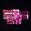 Purple Pink Tourmaline 1.31 Ct. 5 Pcs. Mix Shape Natural Gemstones Unheated