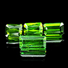 Green Tourmaline 2.68 Ct. 4 Pcs. Octagon Shape Natural Gemstones Unheated