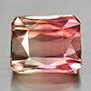 Bi Color Tourmaline 1.41 Ct. VVS Octagon 6.1 x 5.4 Mm. Natural Gemstone Unheated