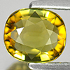 Greenish Yellow Tourmaline 1.59 Ct. Clean Cushion Shape 7.4 x 6.4 Mm Natural Gem
