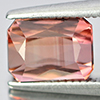 Orangish Pink Tourmaline 1.74 Ct. VVS Octagon 7.3 x 5.5 Mm. Natural Gemstone