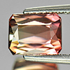 Bi Color Tourmaline 1.88 Ct. Octagon 6.9 x 5.4 x 5 Mm. Natural Unheated Gemstone