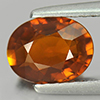 Orangish Yellow Tourmaline 1.33 Ct. VVS Oval 8.2 x 6.3 Mm. Natural Gemstone