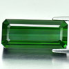 Green Tourmaline 9.93 Ct. VVS Octagon 18.7 x 8.4 Mm. Natural Gemstone Unheated