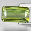 1.12 Ct. Octagon Natural Yellowish Green Tourmaline Unheated Gemstone