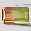 Tourmaline Bi Color 4.99 Ct. VVS Octagon 13.5 x 7.4 Mm. Natural Gem Unheated Tourmaline Bi Color 4.99 Ct. VVS Octagon 13.5 x 7.4 Mm. Natural Gem Unheated