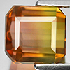 Tourmaline Bi Color 4.01 Ct. VVS Octagon 8 x 7.6 Mm. Natural Gemstone Unheated Tourmaline Bi Color 4.01 Ct. VVS Octagon 8 x 7.6 Mm. Natural Gemstone Unheated