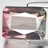 Tourmaline Bi Color 3.33 Ct. Octagon 8.9 x 6.7 Mm. Natural Gemstone Nigeria