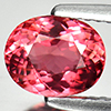 Reddish Pink Tourmaline 1.18 Ct. VVS Oval Shape 7.5 x 6.1 Mm. Natural Gemstone