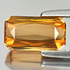 Orange Tourmaline 2.06 Ct. VVS Octagon 9.8 x 5.4 Mm. Natural Gemstone Unheated