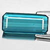 Tourmaline Blue Indicolite 3.69 Ct. Octagon 15.2 x 6.8 Mm. Natural Gem Unheated