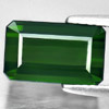 Green Tourmaline Octagon Shape 10.9 x 6.7 Mm. 3.49 Ct. Natural Gem From Nigeria