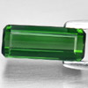 Green Tourmaline 1.41 Ct. Octagon Shape 10.7 x 4.3 Mm. Natural Gem From Nigeria