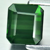 Green Tourmaline 2.28 Ct. VVS Octagon Shape 7.3 x 6.5 Mm. Natural Gem Unheated