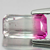 Bi Color Tourmaline 1.23 Ct. Octagon Shape Natural Gemstone Nigeria Unheated