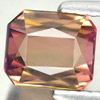 Bi Color Tourmaline 1.64 Ct. VVS Octagon 6.7 x 5.8 Mm. Natural Gem Unheated