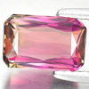 Purple Peach Tourmaline 1.72 Ct. Octagon Shape 8.7 x 5.6 Mm Natural Gem Unheated