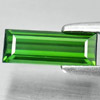 Unheated 0.92 Ct. Natural Green Tourmaline Gemstone Baguette Shape