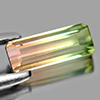 Bi Color Tourmaline 1.04 Ct. Natural Unheated Gemstone Octagon 8.8 x 3.5 Mm.