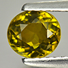 Yellowish Green Tourmaline 0.88 Ct. Oval Shape 6.2 x 5.5 Mm. Natural Gemstone